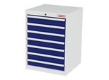 Stier Schubladenschrank Mit 7 Schubladen Bxtxh 600X575X820 Mm Ral 7035 / Ral 5010 (906265)