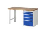 Rau Werkbank Modell 7511 Mit 5 Schubladen Bxtxh 1500X700X840Mm (03-7511A1-157B4S.11)