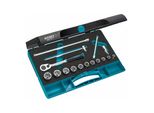Hazet SteckschlüSsel-Satz 880N-1 Vierkant Hohl 10 Mm (3/8 Zoll) AußEn-Sechskant-Tractionsprofil Anzahl Werkzeuge: 16)