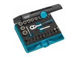 Hazet SteckschlüSsel-Satz 2200/36 Vierkant Hohl 6,3 Mm (1/4 Zoll), Sechskant Massiv 6,3 (1/4 Zoll) AußEn-Sechskant-Tractionsprofil, Schlitz Profil, Kr)