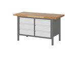 Stier HöHenverstellbare Werkbank Premium Mit 6 Schubladen Bxtxh 1500X700X840-1040Mm (904789)