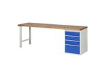 Rau Werkbank Modell 7510 Mit 4 Schubladen Bxtxh 2500X700X840Mm (03-7510A1-257B4S.11)