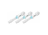 Hazet Bit Sechskant Massiv 6,3 (1/4 Zoll), Innen-Sechskant Profil, 4 Mm, Anzahl Werkzeuge: 3 (2204NSLG-4/3)