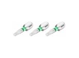 Hazet Bit 2223N-T15/3, Sechskant Massiv 6,3 (1/4 Zoll), Innen Tx Profil, T15, Anzahl Werkzeuge: 3)