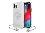 Guess Guhcp12Lks4Gsi Iphone 12 Pro Max 6,7 Trasparente Custodia Rigida 4G Argento Collezione Charms