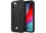 Custodia Bmw Bmhcp12Mrscsk Iphone 12/12 Pro 6.1 Nero/Nero Custodia Rigida In Pelle Perforata Lati