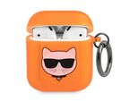 Karl Lagerfeld Kla2Uchfo Airpods 1/2Cover PomarańCzowy/Arancione Choupette