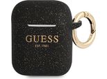 Guess Gua2Sggek Airpods 1/2 Coverczarny/Nero Silicone Glitter
