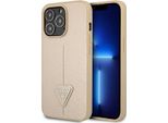 Guess Guhcp13Lpsatle Iphone 13 Pro/ 13 6,1 BeżOwy/Beige Custodia Rigida Logo Saffianotriangle