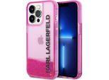 Karl Lagerfeld Klhcp14Llckvf Custodia Rigida Per Iphone 14 Pro 6,1 RóżOwy/Rink Liquid Glitter Elong