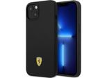 Ferrari Fehmsip14Mbk Custodia Rigida Per Iphone 14 Plus / 15 Plus 6.7 Nero/Nero Silicone Logo Metallo Magsafe