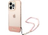Guess Guhcp14Xhgcohp Iphone 14 Pro Max6,7 RóżOwy/Pink Hardcase Translucent Pearl Strap
