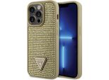 Guess Guhcp14Xhdgtpd Iphone 14 Pro Max 6.7 ZłOty/Oro Custodia Rigida Con Strass Triangolo