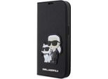Karl Lagerfeld Klbkp14Lsankcpk Iphone 14Pro 6.1 Bookcase Czarny/Black Saffiano Karl & Choupette