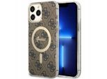 Guess Guhmp13Xh4Stw Custodia Rigida 4G Magsafe Per Iphone 13 Pro Max6.7 BrąZowy/Brown