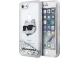 Karl Lagerfeld Klhci8Lnchcs Iphone 7/8/Se 2020 / Se 2022 Srebrny/Argento Custodia Rigida Glitter Choupette Head