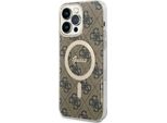 Guess Guhmp14Xh4Stw Custodia Rigida 4G Magsafe Per Iphone 14 Pro Max6.7 BrąZowy/Brown