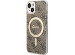 Guess Guhmp14Sh4Stw Custodia Rigida 4G Magsafe Per Iphone 14 / 15 / 136.1 BrąZowy/Brown