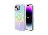 Guess Guhmp15Shitsq Custodia Rigida Per Iphone 15 / 14 / 13 6.1 Turkusowy/Turchese Iml Iridescente Magsafe