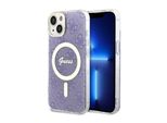 Guess Guhmp14Mh4Stu Custodia Rigida 4G Magsafe Per Iphone 14 Plus/ 15 Plus 6.7 Purpurowy/Purple