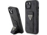 Guess Guhcp15Spgs4Tdk Iphone 15 / 14 / 13 6.1 Czarny/Nero Custodia Rigida Grip Stand 4G Triangle Strass