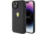 Ferrari Fehcp15Mrduk Custodia Rigida Per Iphone 15 Plus / 14 Plus 6.7 Czarny/Nero Con Logo In Metallo Trapuntato