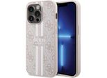 Guess Guhmp15Lp4Rpsp Custodia Rigida Per Iphone 15 Pro 6.1 RóżOwy/Rosa 4G Con Strisce Stampate Magsafe