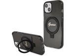 Guess Guhmp15Mhrsgsk Iphone 15 Plus / 14 Plus 6.7 Czarny/Nero Hardcase Stand Script Glitter Magsafe