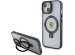 Ferrari Fehmp15Suscak Custodia Rigida Per Iphone 15 / 14 / 13 6.1 Czarny/Nero Anello Stand 2023 Collezione Magsafe