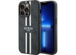 Guess Guhmp15Xp4Rpsk Custodia Rigida Per Iphone 15 Pro Max 6.7 Czarny/Nero 4G Con Strisce Stampate Magsafe