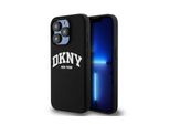 Dkny Dkhmp14Lsnyach Iphone 14 Pro6.1 Czarny/Nero Custodia Rigida In Silicone Liquido Bianco Stampato Logo Magsafe