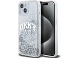 Dkny Dkhcp15Slbnaet Custodia Rigida Per Iphone 15 / 14 / 136.1 BiałY/Bianco Liquid Glitter Big Logo