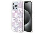 Dkny Dkhcp15Xlcpepp Iphone 15 Pro Max6.7 RóżOwy/Rosa Custodia Rigida Liquid Glitter Multilogo