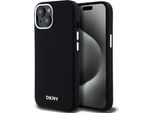 Dkny Dkhmp15Ssmchlk Iphone 15 / 14 / 136.1 Czarny / Nero Custodia Rigida In Silicone Liquido Piccolo Metallo Logo Magsafe
