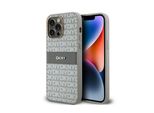 Dkny Dkhcp14Xprthsle Custodia Rigida Per Iphone 14 Pro Max6.7 BeżOwy/Beige In Pelle Mono Stripe & Metal Logo