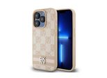 Dkny Dkhcp15Xpcptssp Custodia Rigida Per Iphone 15 Pro Max6.7 RóżOwy/Rosa In Pelle Con Motivo Mono A Scacchi E Strisce Stampate