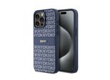 Dkny Dkhcp15Xprthslb Custodia Rigida Per Iphone 15 Pro Max6.7 Niebieski/Blu In Pelle Mono Stripe & Metal Logo