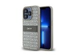 Dkny Dkhcp15Xprthsle Custodia Rigida Per Iphone 15 Pro Max6.7 BeżOwy/Beige In Pelle Mono Stripe & Metal Logo