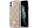 Dkny Dkhmn61Hcptsp Custodia Rigida Per Iphone 11 / Xr6.1 RóżOwy/Rosa Iml Con Motivo Mono A Scacchi E Righe Stampate Magsafe