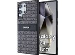 Dkny Dkhcs24Lprthslk S24 Ultra S928 Czarny/Black Custodia Rigida In Pelle Mono Stripe & Metal Logo