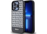 Dkny Dkhmp15Lpsospk Custodia Rigida Per Iphone 15 Pro6.1 Czarny/Nero In Pelle Con Logo Stampato In Metallo Magsafe