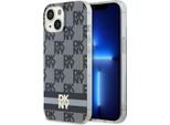 Dkny Dkhmp14Shcptsk Custodia Rigida Per Iphone 14 / 15 / 136.1 Czarny/Nero Iml Con Motivo Mono A Scacchi E Strisce Stampate Magsafe