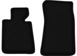 Wielganizator Tappetini Anteriori In Velluto Per Bmw 3 E30 (1982-1994, Coupé) Neri, Set 2 Pz, Con Fissaggi