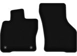 Wielganizator Tappetini Anteriori In Velluto Per Cupra Leon Kl (2020-2024, 5 Porte, Sportstourer Ibrida) Neri, Set 2 Pz, Con Fissaggi