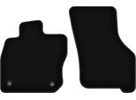 Wielganizator Tappetini Anteriori In Velluto Per Cupra Leon Kl (2020-2024, 5 Porte, Sportstourer (33,5 Cm)) Neri, Set 2 Pz, Con Fissaggi