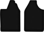 Wielganizator Tappetini Anteriori In Velluto Per Aixam City (2015-, Microcar) Neri, Set 2 Pz, Con Fissaggi