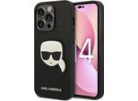 Karl Lagerfeld Klhcp14Xsapkhk Custodia Rigida Per Iphone 14Pro Max 6,7 Czarny/Nero Saffiano Karl's Head Patch