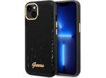 Guess Guhcp14Mhgcrhk Custodia Rigida Per Iphone 14 Plus / 15 Plus 6.7 Nero/Nero Collezione Croco