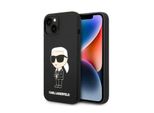 Karl Lagerfeld Klhcp14Msnikbck Custodia Rigida Per Iphone 14 Plus / 15 Plus 6,7 Czarny/Nero Silicone Ikonik