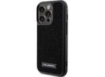 Karl Lagerfeld Klhcp15Xhdsplk Iphone 15 Pro Max 6.7 Czarny/Nero Custodia Rigida Logo Strass Metallo Piastra